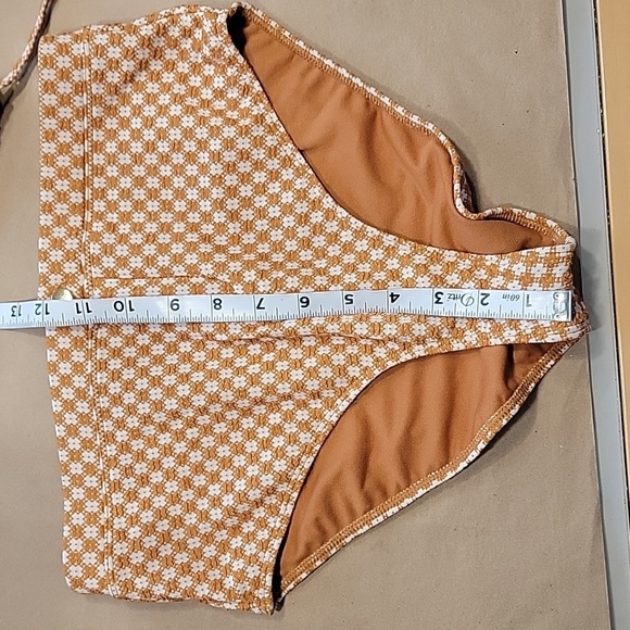 Forever 21 Size M Top Size L Bottoms Bikini Set, Knit Plaid, Gently Used - Picture 9 of 13